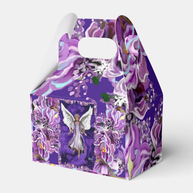 Ballotins Boîte de faveur d'âme violette (Verso)