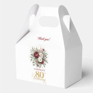 Ballotins Boîte de faveur d'anniversaire 80 ans Luxe Blush B