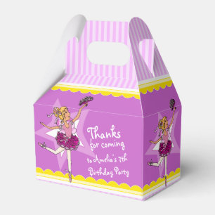 Ballotins Boîte de faveur d'anniversaire rose ballet rose vi