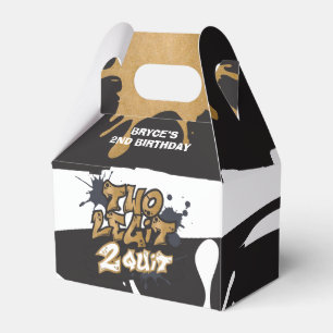Ballotins Boîte de faveur d'anniversaire Two Legit 2 Quit