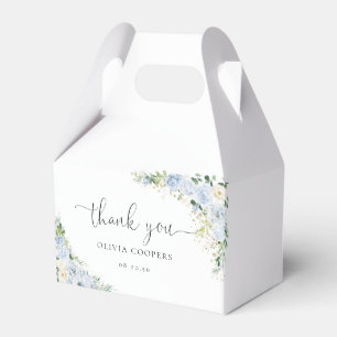 Ballotins Boîte de faveur de Baby Shower Bleu Clair Élégant