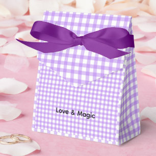 Ballotins Boîte de faveur de Baby Shower gothique violet Hal