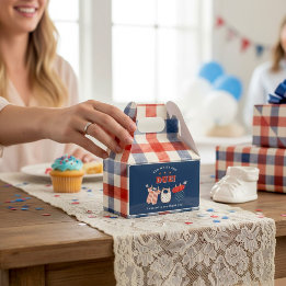 Ballotins Boîte de faveur de Baby Shower Patriotique