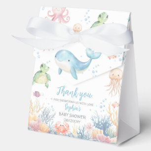 Ballotins Boîte de faveur de Baby Shower Sous l'Océan