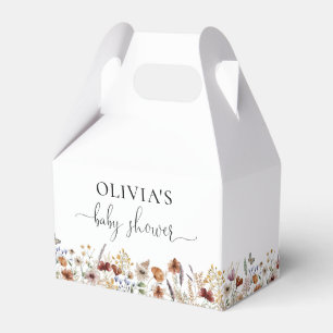 Ballotins Boîte de faveur de Baby Shower Tiny Wildflower