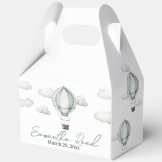 Ballotins Boîte de faveur de douche bébé "L'Aventure Attend"