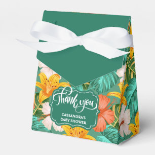 Ballotins Boîte de faveur de douche bébé Tropical Hawaïen Al