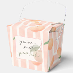 Ballotins Boîte de faveur de douche de bébé pêche douce