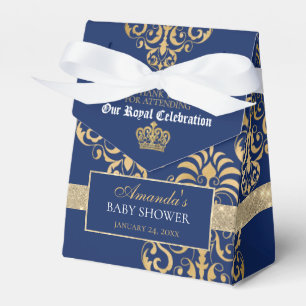 Ballotins Boîte de faveur de douche pour bébé Prince Royal