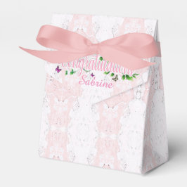 Ballotins Boîte de Faveur de Félicitations en Marbre Rose