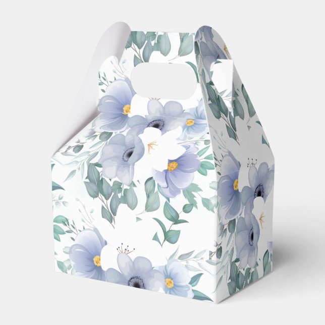 Ballotins Boîte de Faveur de Fête - Boîte de Faveur Fleurs B (Verso)