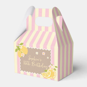 Ballotins Boîte de faveur de fête d'anniversaire au citron f
