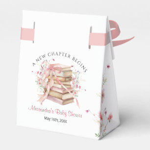 Ballotins Boîte de faveur de fête prénatale à ruban rose 'Un
