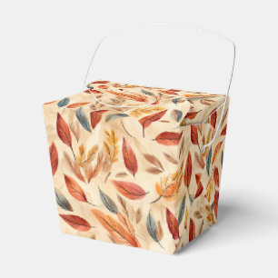 Ballotins Boîte de Faveur de Feuilles d'Automne