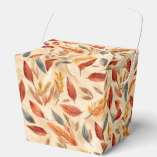 Ballotins Boîte de faveur de feuilles d'automne