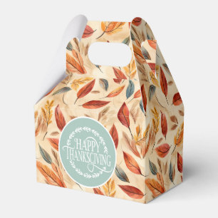 Ballotins Boîte de Faveur de Feuilles d'Automne