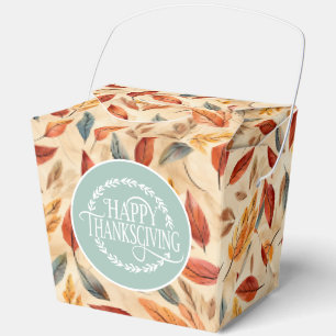Ballotins Boîte de faveur de feuilles d'automne
