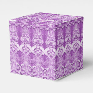 Ballotins Boîte de Faveur de Fleurs Violettes Prospèrent