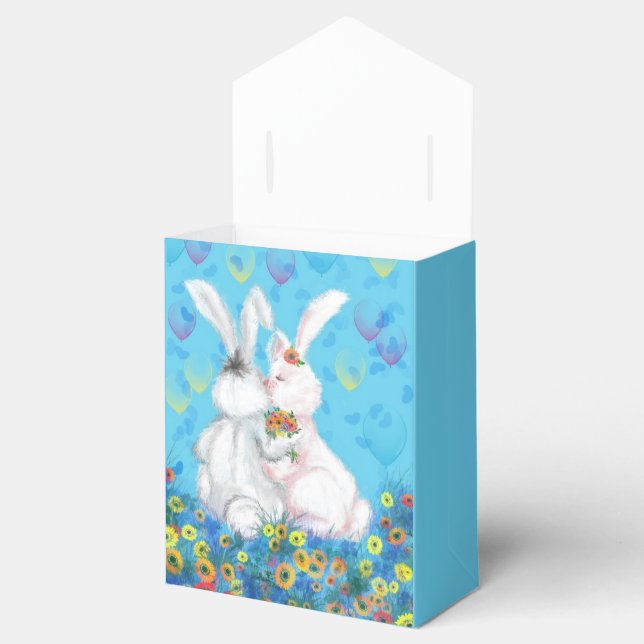 Ballotins Boîte de faveur de la Saint-Valentin Douce Amour B (Ouvert)