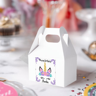 Ballotins Boîte de faveur de licorne personnalisée Joyeux An
