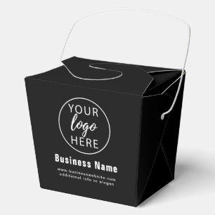 Ballotins Boîte de faveur de logo d'entreprise personnalisé