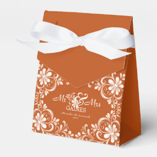 Ballotins Boîte de Faveur de Mariage Monsieur & Madame Rouil