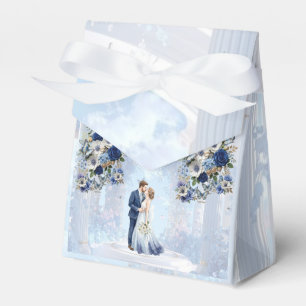 Ballotins Boîte de faveur de mariage Quelque Chose de Bleu