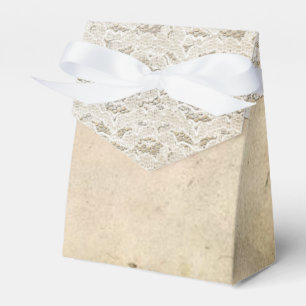 Ballotins Boîte de faveur de mariage Rustique Romance Lace V