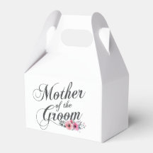 Boîte de faveur de mariage simple de la mère du ma