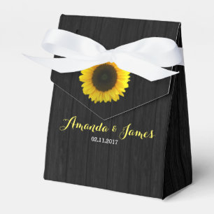 Ballotins Boîte de faveur de mariage Sunflower