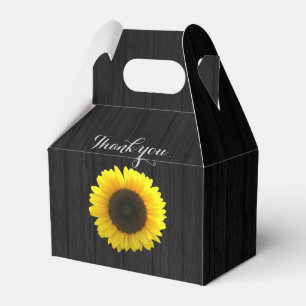 Ballotins Boîte de faveur de mariage Sunflower