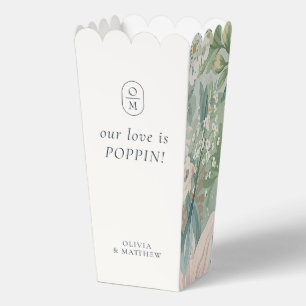 Ballotins Boîte de Faveur de Monogramme Floral Chic
