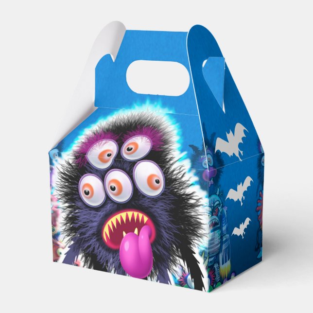 Ballotins Boîte de faveur de monstre de Halloween d'orTreat (Verso)