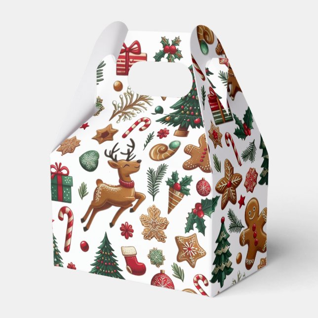 Ballotins Boîte de faveur de Noël amusante (Verso)