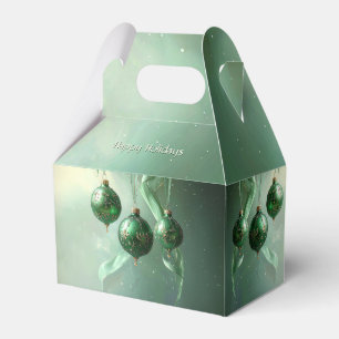 Ballotins Boîte de faveur de Noël Boule Verte