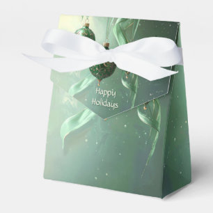 Ballotins Boîte de faveur de Noël Boule Verte