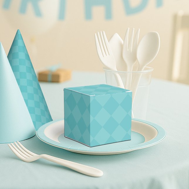 Ballotins Boîte de Faveur de Partie à Carreaux Verts (Créateur téléchargé)