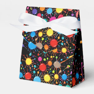 Ballotins Boîte de faveur de peinture éclaboussée de style g