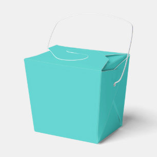 Ballotins Boîte de faveur de retrait de turquoise moyen