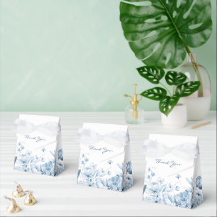 Ballotins Boîte de faveur de tente de florales aquarelles bl
