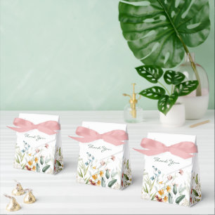 Ballotins Boîte de faveur de tente de florales aquarelles co
