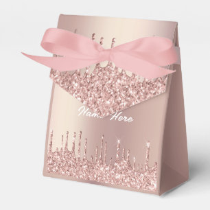 Ballotins Boîte de Faveur de Texte Personnalisé Paillettes R