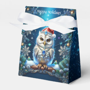 Ballotins Boîte de faveur de vacances de hibou bijou avec ch