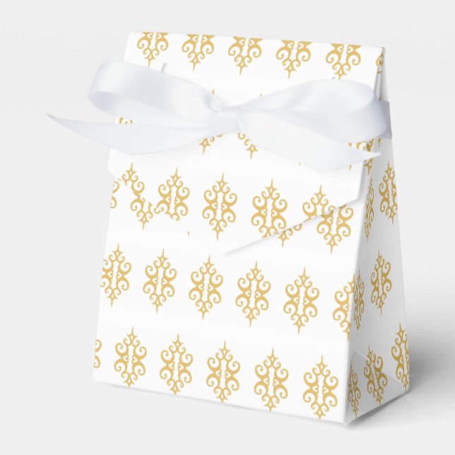 Ballotins Boîte de faveur en dentelle blanche (Verso)