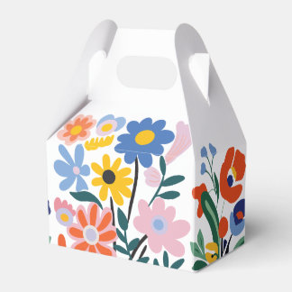 Ballotins Boîte de Faveur Florale Colorée : Beaux Bouquets