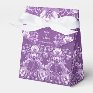 Ballotins Boîte de faveur florale violette