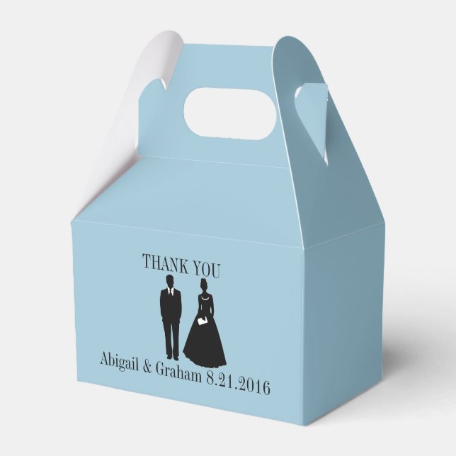 Ballotins Boîte de Faveur Mariage à pignons (Verso)