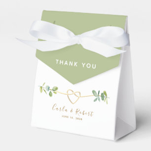 Ballotins Boîte de Faveur Mariage Eucalyptus