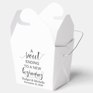 Ballotins Boîte de Faveur Mariage - Fin douce à nouveau débu