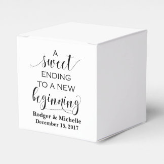Ballotins Boîte de Faveur Mariage - Fin douce à nouveau débu